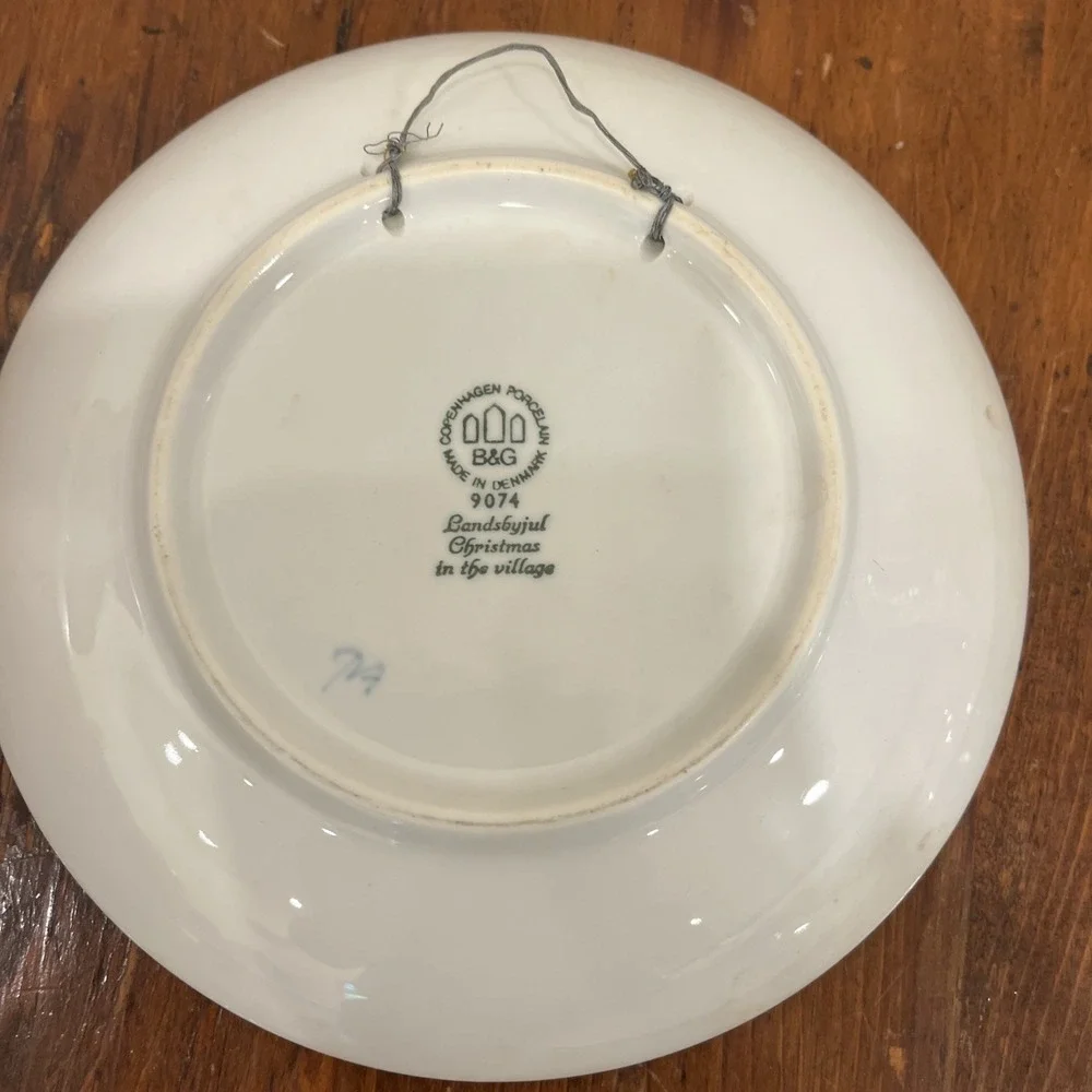 1970, 1972, 1974 Lot 3 Bing & Grondahl porcelain Christmas plates